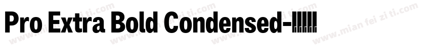 Pro Extra Bold Condensed字体转换